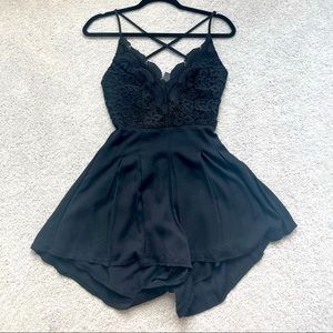 Lulus Black Backless Romper
